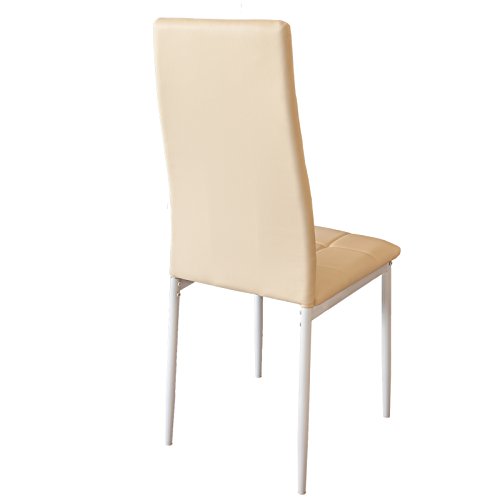 Albatros Silla Rimini, Set de 6 sillas, Beige, certificada por la SGS, Silla de Comedor
