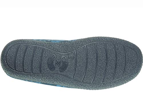 ALBEROLA LC9109 Zapatilla Chinela Descalza Destalonada Mortadelo y Filemón Cuña Interna Bamara Atercipelada Casa Hombre Marino Talla 43