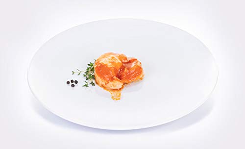 Aldelís Pechuga de Pollo en Salsa de Tomate Healthy Canned Chicken Breast in Tomato Sauce Ready to Eat ideal for Salad and Sandwich. 26% Protein, 98% Fat Free Low Sugar Food - Pack 12x155gr