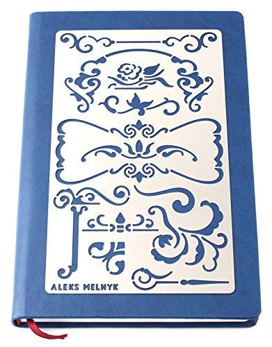 Aleks Melnyk #6 Plantilla Stencil de Metal para estarcir/Vintage, Flores/para Arte Manualidades y decoración/Plantilla para Estarcidos/para Pintar con Aerógrafo/1 piezas/Bricolaje, DIY