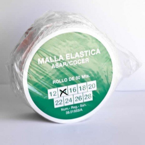 alesframa Malla elástica para Carne, Rollo de 50 Metros (Calibre 14)