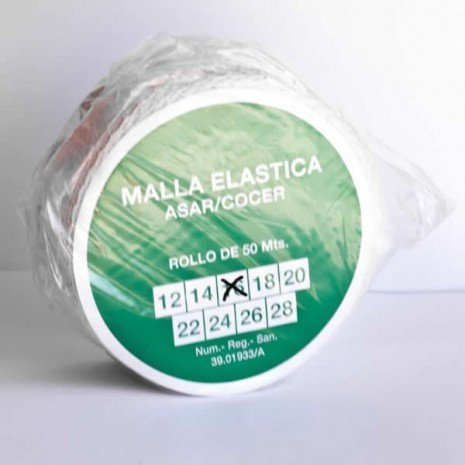 alesframa Malla elástica para Carne, Rollo de 50 Metros (Calibre 16)