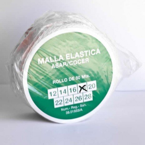 alesframa Malla elástica para Carne, Rollo de 50 Metros (Calibre 18)