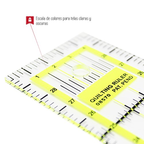 Alfa A602300000-Regla de Patchwork 5x30 cm
