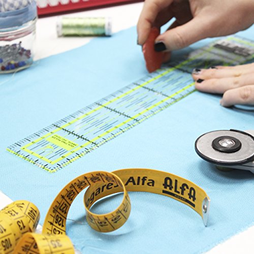 Alfa A602300000-Regla de Patchwork 5x30 cm