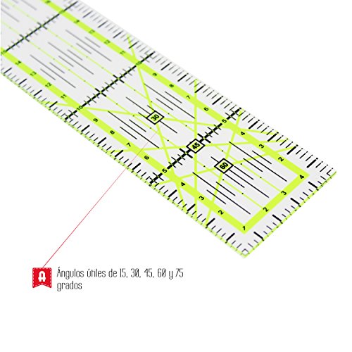 Alfa A602300000-Regla de Patchwork 5x30 cm