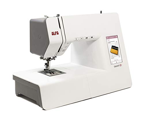 Alfa Smart Plus - Máquina de Coser electrónica, Blanco, 100 Puntadas