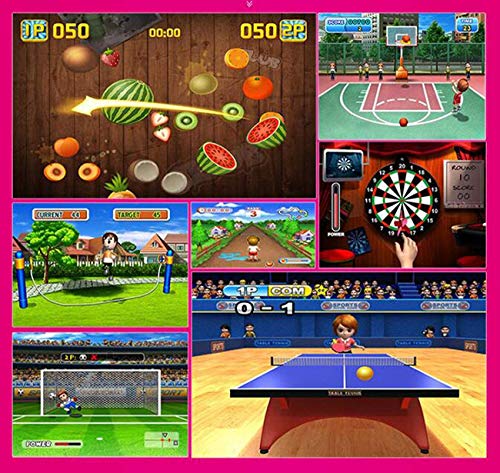 Alfombra de baile Versión Inglesa Doble, 3D Consola De Juegos Somatosensorial con 100 Juegos/Videos HD, (Plug and Play)