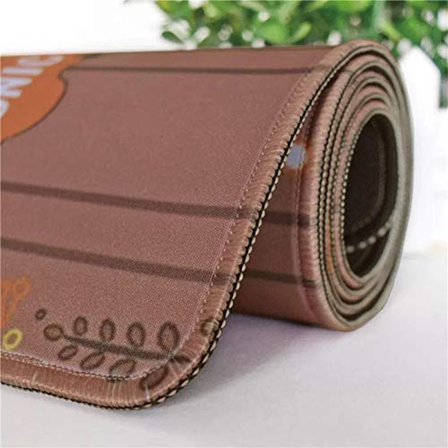 Alfombrilla de Ratón con Estampado de Flores, Juego de Pc, Teclado Portátil, Alfombrilla de Mesa Grande, Regalos de Navidad para Jugadores, 1000X500X3Mm