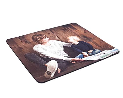 Alfombrillas Personalizadas con Fotos y Texto | Máxima Calidad de impresión | Base de Goma Antideslizante y Flexible | Grosor 3 mm | 22 x 18 cm