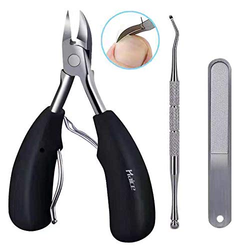 Alicates Cortaúñas,Haice Alicates para Uñas Nail Nipper Set Clavo Afilado de Acero Inoxidable Cuchilla Afilada para Espesores y uñas Encarnadas, Paroniquia, Onicomicosis, Hongos en las uñas