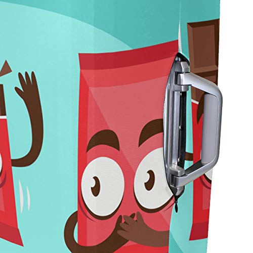 ALINLO - Funda para maleta de equipaje de color chocolate para 18 – 32 pulgadas