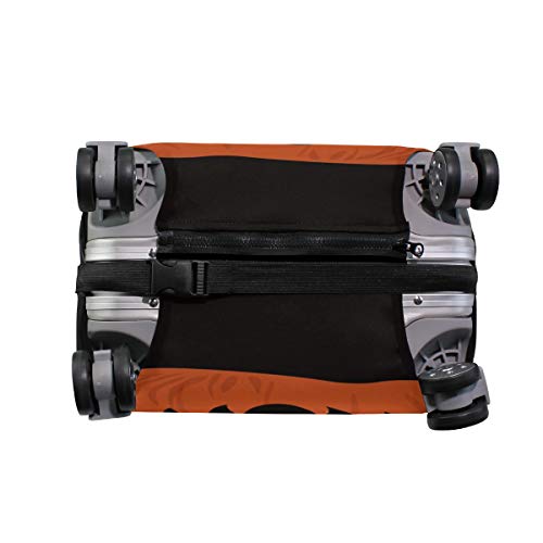 ALINLO Happy Halloween calabaza caramelo maleta equipaje maleta de viaje protector de 18 a 32 pulgadas