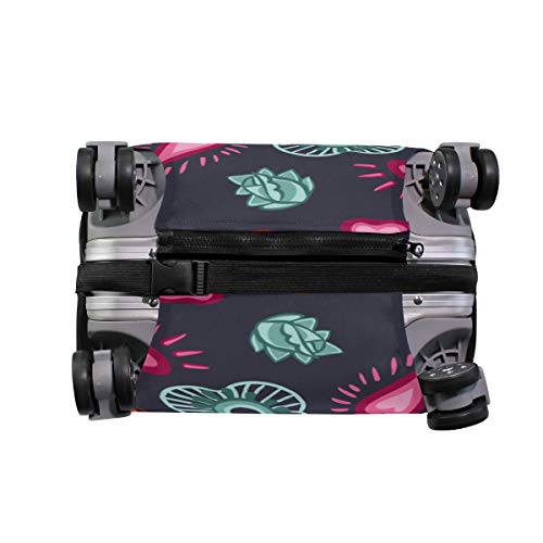 ALINLO - Protector de equipaje para equipaje de gato con calavera de azúcar para 45 a 32 pulgadas