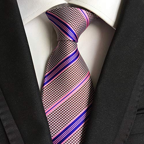 All-Equal Classic Corbata de seda Jacquard a rayas Corbatas Corbatas Gravata-Y-131-