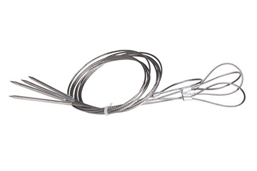 Allgrill® - Lot de 4 brochettes flexibles en acier inoxydable - Pour barbecue