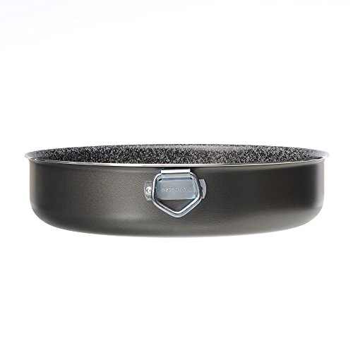 Alluflon Tradizione Italia molde para tarta, aluminio, Negro, 22 cm