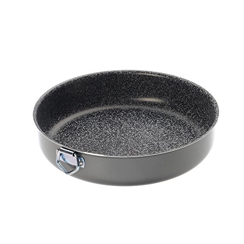 Alluflon Tradizione Italia molde para tarta, aluminio, Negro, 22 cm