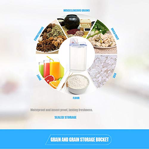 Almacenamiento de Alimentos 2020 caliente de la venta de cereales 2L plástico dispensador de la caja de almacenaje de la cocina de arroz de grano de contenedores a prueba de humedad (Size : 2L)