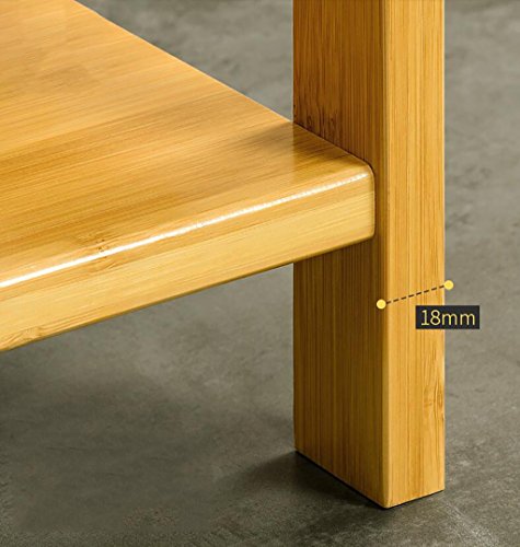 Almacenamiento y organización de la cocina Cocina Estante Piso Horno Microondas Estante 3 unids Utensilios de Cocina Almacenamiento Estante Panadería de Bambú (Tamaño: 55 * 38 * 80 CM) Estante de co