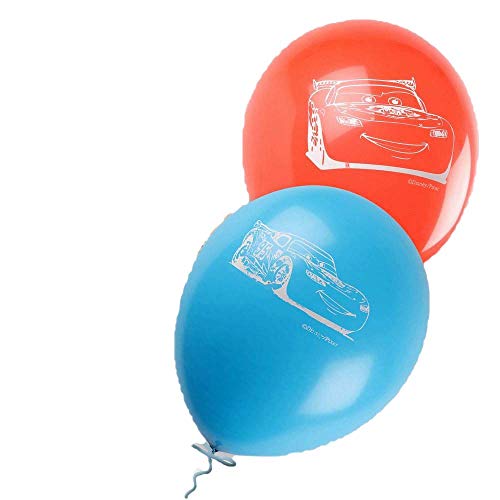 ALMACENESADAN 0673, Pack 16 Globos Disney Cars; para Fiestas y cumpleaños. Ideal para Decorar Tus Fiestas.