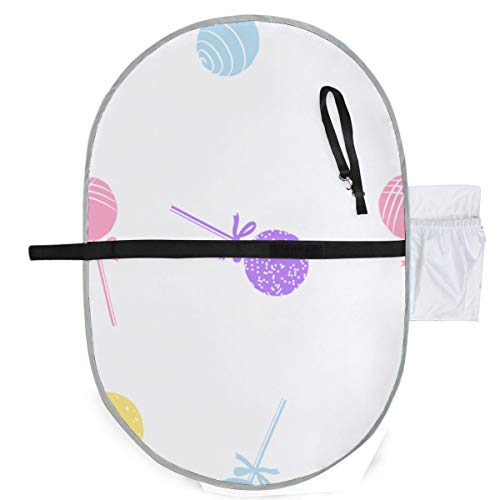 Almohadilla portátil para bebé Patrón plegable a prueba de agua Varios dulces Cake Pops Pañal Estera de viaje Colgante conveniente