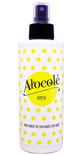 AloeOlé | Aceite de Almendras Dulces con extracto de Aloe Vera Puro 100% natural | Ecológico 250 ml | Hidratante corporal y facial, ideal para Masajes | Prensado en Frío | Producido en España |