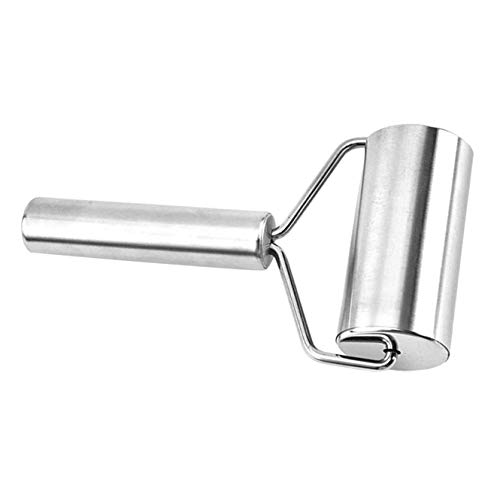 ALONGB Utensilios de Cocina de Metal Rodillo de Acero Inoxidable, Rodillo para pastelería Pizza Baker para Masa para Hornear, Pizza, Pastel, Pasteles, pastas y Galletas