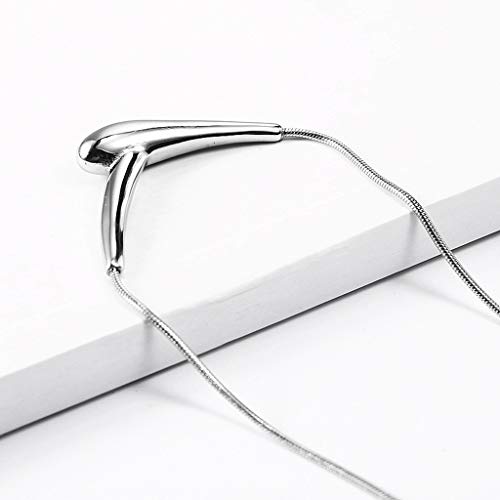 AlonSwallow Joyería del Pelo Estilista Accesorios de Titanio Inoxidable de la Manera Cadena Secador de Pelo Largo del suéter de la Personalidad Creativa de Lavado y soplado de peluquería Collar