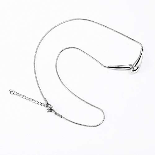 AlonSwallow Joyería del Pelo Estilista Accesorios de Titanio Inoxidable de la Manera Cadena Secador de Pelo Largo del suéter de la Personalidad Creativa de Lavado y soplado de peluquería Collar