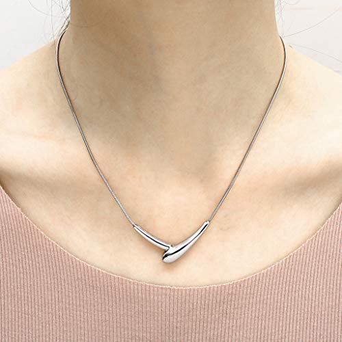 AlonSwallow Joyería del Pelo Estilista Accesorios de Titanio Inoxidable de la Manera Cadena Secador de Pelo Largo del suéter de la Personalidad Creativa de Lavado y soplado de peluquería Collar