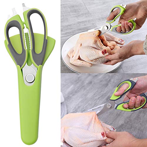 Alta calidad Tijeras de la cocina Cuchillo for los pescados hueso de pollo verduras función de Hogares de acero inoxidable multi cortador Tijeras herramientas de cocina Tijeras