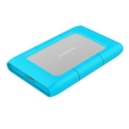 [Aluminio y UASP y SATA3.0] Yottamaster 2.5inch USB 3.1 Tipo C Caja/Cargador de Disco Duro Externo con 2.5mm Funda de Silicona 9.5mm / 7mm SATA HDD/SSD 2TB -Orange