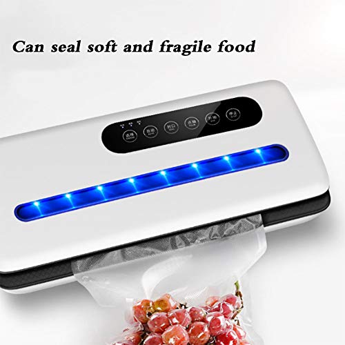ALY Envasadora al Vacío Automático para Alimentos, Máquina Selladora al Vacío Control Totalmente automático/Manual 2 en 1 Alimentos Secos y Húmedos para Uso Doméstico y Comercial