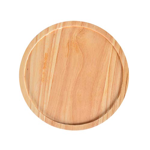 Amadon Plato Redondo Plano para Tartas Bandeja para Postre De Pan, Bandeja Giratoria Lazy Susan, Que Se Utiliza como Organizador De Pequeñas Botellas De Especias Base Giratoria,A,8 inch/20.4 cm