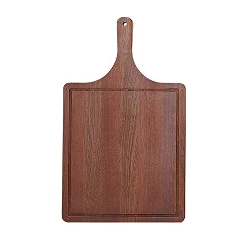 Amadon Tabla De Cortar De Madera para Cocina, Bandeja para Servir Cáscara De Pan De Pizza, Tablas De Queso, Fuente De Charcutería para Frutas, Verduras, Carne, 11.8x19.6 Inch