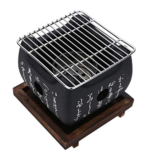 Amania Trading Ltd HIGOSHI - Barbacoa portátil japonesa de teburu pequeña para barbacoa de carbón