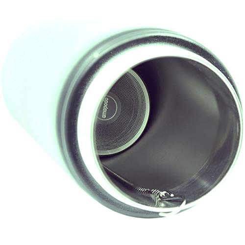 amapodo Teeei sin plástico para té suelto, taza térmica con cadena, colador de té, filtro grande de acero inoxidable