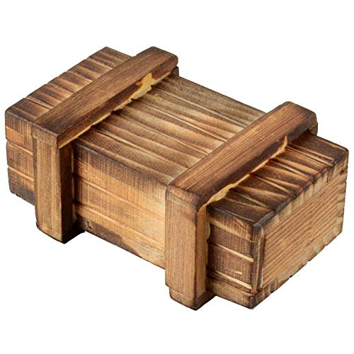 Amasawa Caja Secreta,Caja De Regalo De Madera Mágica, para Regalos Creativos, Joyas y Dinero (Sola Caja Abierta)