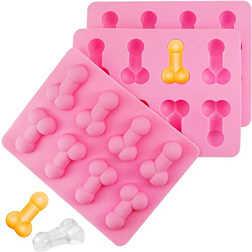 AMAZING1 Molde de silicona para tartas de despedida de soltera de 3 piezas, para cócteles antiadherentes, fiestas y bricolaje para hornear, chocolate, cubitos de hielo, tortas, galletas de azúcar