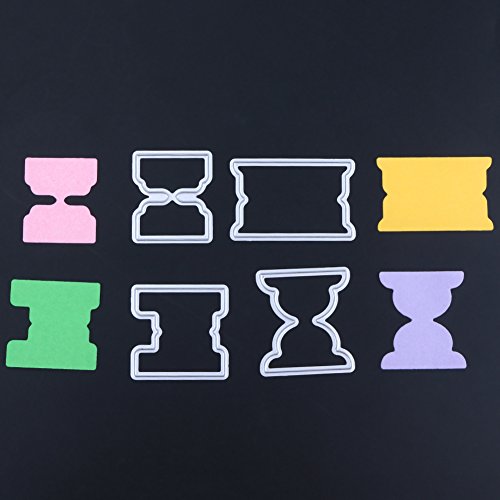 Amazingdeal365 4 Piezas Plantilla de Corte de Metal DIY Scrapbooking Papel Craft Arte de Tarjeta para álbum de Recortes