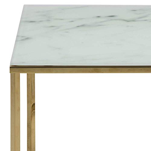 Amazon Brand - Movian Rom - Mesa de centro, 80 x 80 x 45 cm, blanco