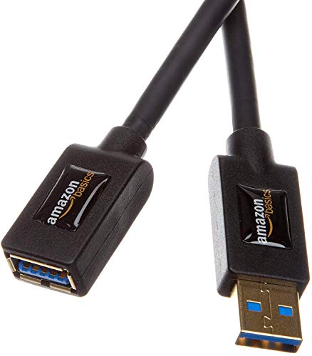 AmazonBasics - Cable alargador USB 3.0 tipo A macho a tipo A hembra (1 m)