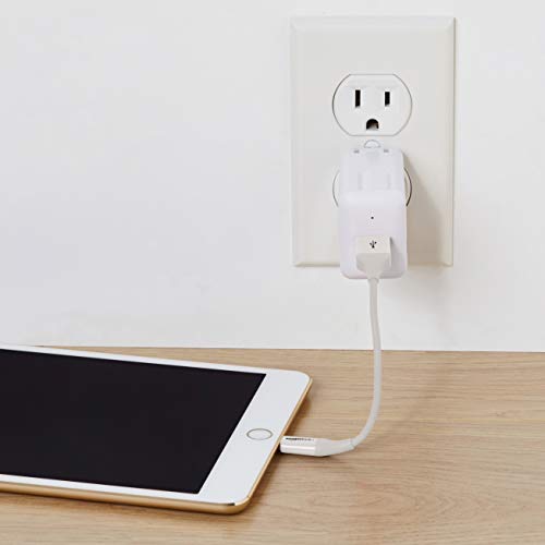 AmazonBasics - Cable de conector Lightning a USB A para iPhone y iPad - 10 cm - 1 unidad, Blanco
