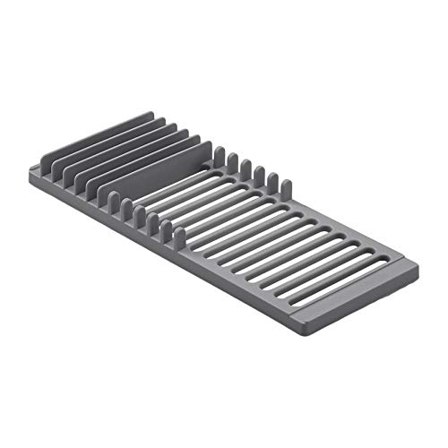 AmazonBasics - Estantería de plástico de secado con esterilla, 41 x 48 cm, color carbón