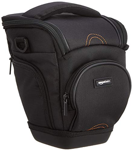 AmazonBasics - Funda para cámara de fotos réflex, color negro
