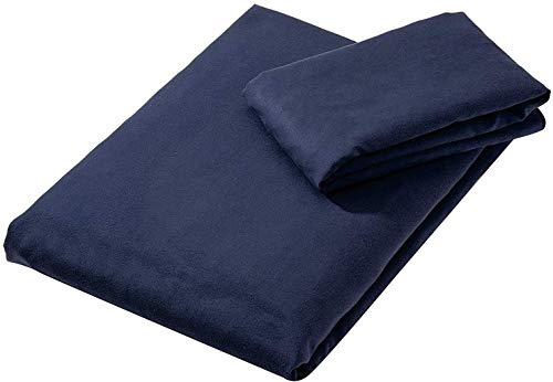 AmazonBasics - Juego de toallas de viaje y deporte (microfibra, 1 toalla de baño grande y 1 toalla de mano)