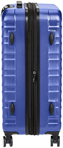 AmazonBasics - Maleta rígida de alta calidad, con ruedas y cerradura TSA incorporada - 78 cm, Azul