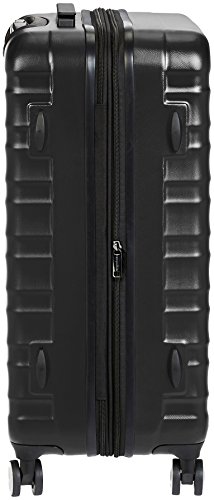 AmazonBasics - Maleta rígida «Hardside» de alta calidad, con ruedas giratorias y cerradura TSA incorporada - Juego de 2 unidades (55 cm, 78 cm), Negro