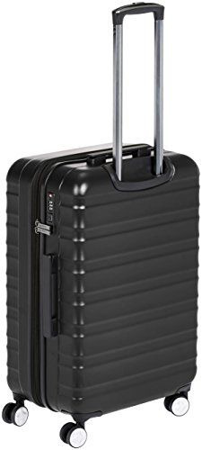 AmazonBasics - Maleta rígida «Hardside» de alta calidad, con ruedas giratorias y cerradura TSA incorporada - Juego de 2 unidades (55 cm, 78 cm), Negro